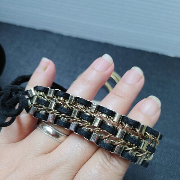 5/$100 Jewelry Lot Mixed Bracelets 7 Wearable Costume Jewelry Crafter Gold tone - Picture 8 of 11